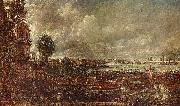 Blick auf die Waterloo-Brucke von Whitehall Stairs, 18. Juni 1817 John Constable